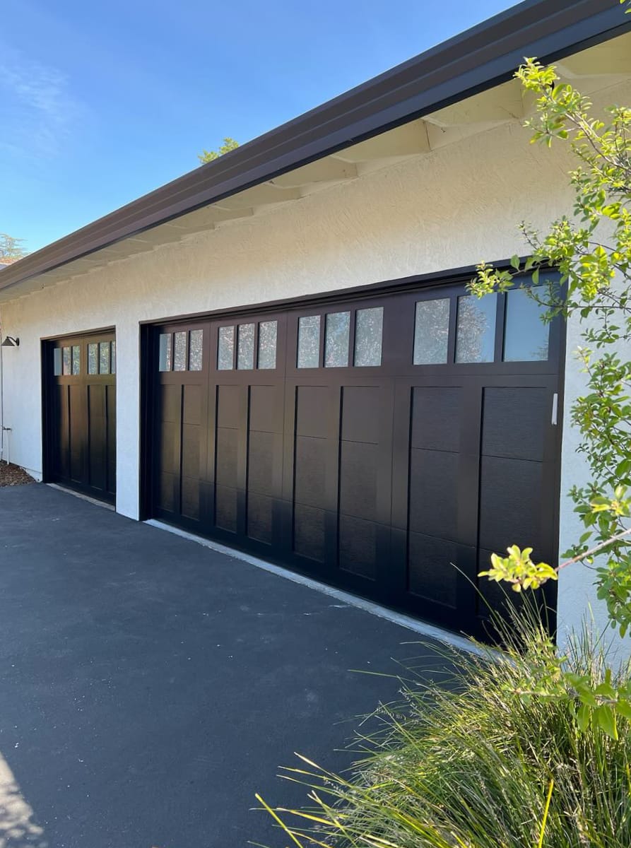 Carriage style garage doors