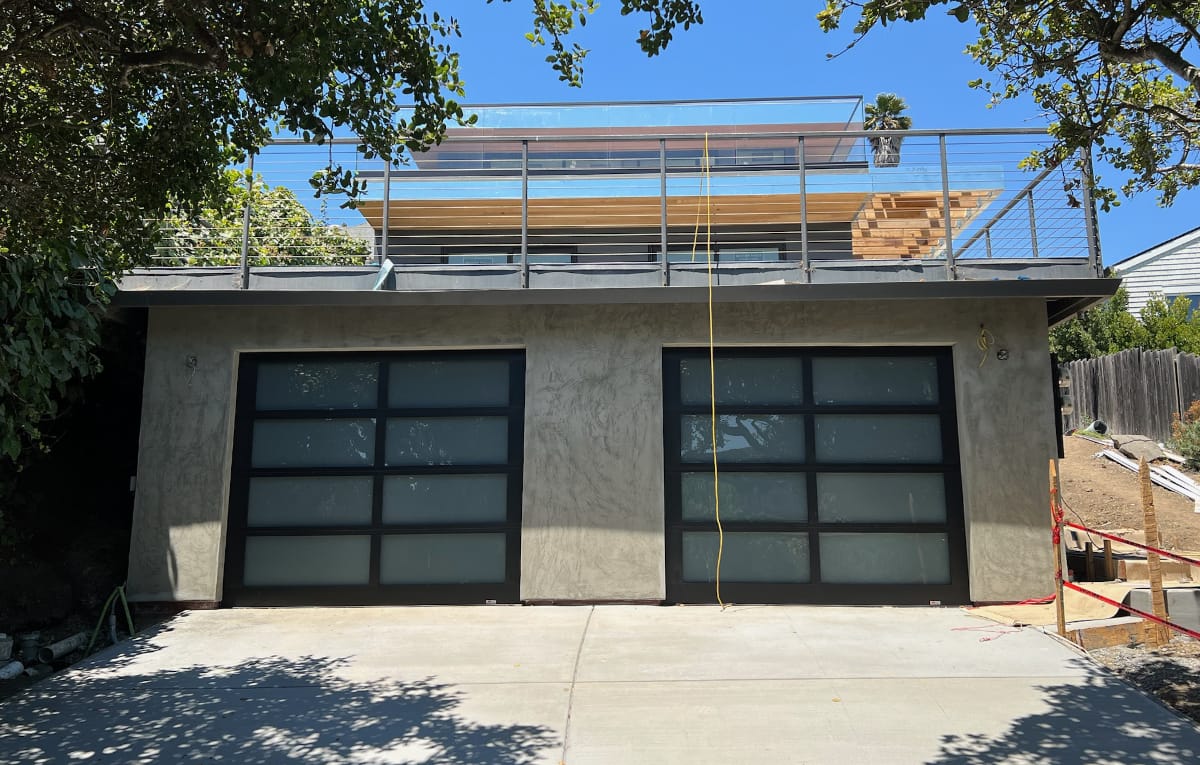 Modern style garage doors